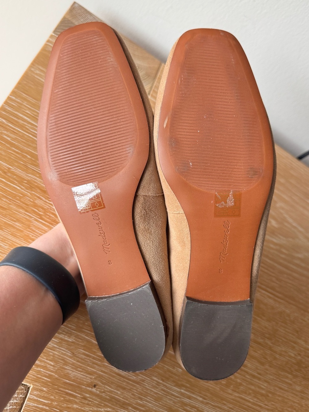 NWOB MADEWELL Women’s The Mylie Ballet Flat in Tawny Khaki Suede Size 8 NX064 - Picture 6 of 16